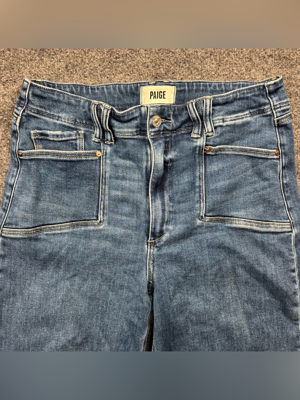 PAIGE High-Rise Blue Denim Women's Jeans